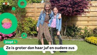 Rosalie (9) wordt door een zeldzame aandoening superlang