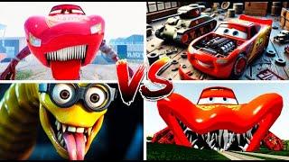 Lightning McQueen Eater and All Friends Megamix.  Spider Thomas  Bus Eater  Truck Eater - Spin