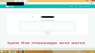 How to send message on sarahah