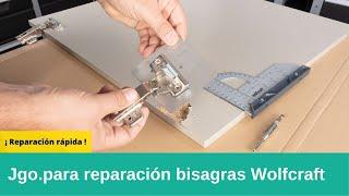 ¡Reparar bisagras fácil ! Wolfcraft EL JUEGO DEFINITIVO #reparacion #muebles #bisagras #diy