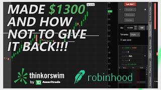 Making $1300 and Almost BLOW Up The Next Trade - Live Trading Lesson