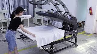 High Productivity 80x100cm Fabric Dye Sublimation Heat Press Machine