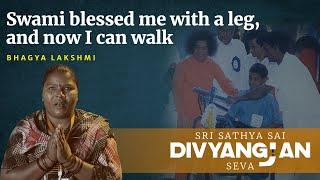 Swami blessed me with a leg, and now I can walk | Sri Sathya Sai Divyangjan Seva