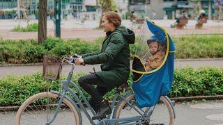 Bub-up Kids la protection pluie enfant pour siège vélo qui remplace la cape de pluie enfant vélo