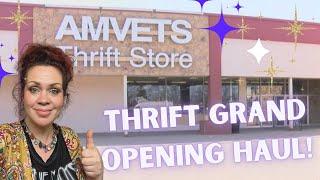 Amvets thrift grand opening in Erie, PA! Check out my haul 