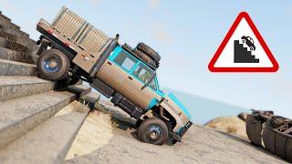 BeamNG Drive - Cars vs Stairs #18