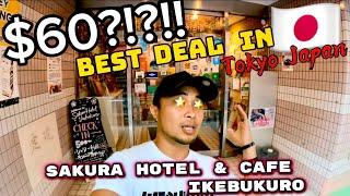 $60 HOTEL in TOKYO  東京 Sakura Hotel & Cafe Ikebukuro 池袋 #JAPAN