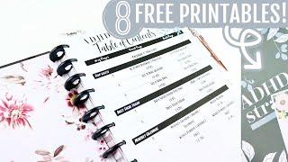  Free Printables! DIY ADHD Planner Setup and Flip Through | 33 Happy Planner Insert Ideas