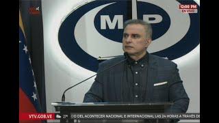 Fiscal General Tarek William Saab sobre hechos violentos tras elecciones (sin videos)