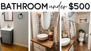 BATHROOM REMODEL UNDER $500