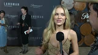 Michelle Randolph Carpet Interview at Paramount+'s Landman Premiere