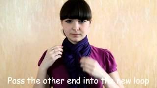 How to Tie a Scarf (European Loop aka Parisian Knot)