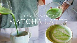 How to make the PERFECT MATCHA LATTE at home (better than ANY coffee shop)