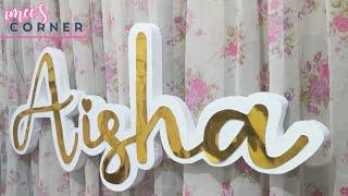 Styro Name Backdrop DIY || Making Styro Name, You don't need to be a PRO 