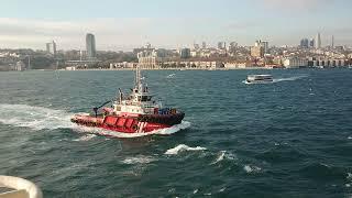 Istanbul. Bosphorus. Christmas day. 2021