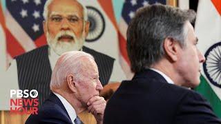 WATCH: President Biden, Indian Prime Minister Modi meet virtually