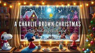 Christmas with Charlie Brown Cozy Window Views ️ & Full Album Loop 