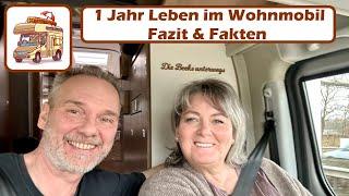 1 Jahr Leben im Wohnmobil - Fazit, Fakten, Kosten, Vorteile und Nachteile #92