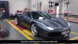 Periodic Maintenance Of Ferrari 488 GTB.