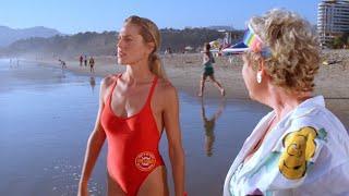 Jill Riley & Shauni McClain in Sexy Red Swimsuits "Baywatch" REMASTERED 1080P BD