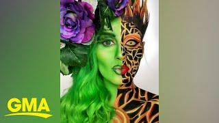 Makeup artist's dual Disney villain creations gives us double trouble l GMA