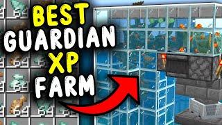 BEST GUARDIAN XP Farm In Minecraft Bedrock 1.21!