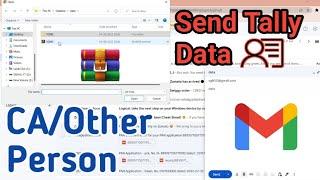 How to Send Tally Data by Gmail || CA/Auditor ko Tally Data Kaise Bheje || Share Tallly Data Easily