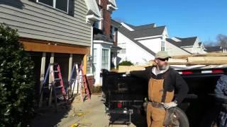 Garage Header Water Damage Repair