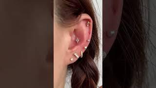 Helix vs. Conch Piercing: Jewelry Try-On Edition | Erica Jewels | Piercing Jewelry