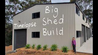 Big Shed build and slab pour time lapse