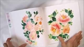 'A Guide to Floral Watercolour' Book Flipping