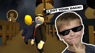 MR. PRESIDENT AND BODY GUARD WORKING TOGETHER TO ESCAPE SECRET FACTORY in HUMAN FALL FLAT