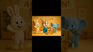1 2 3, ALL CLEAN! Fun Counting Song While Tidying Up | #countingforkids #learningthroughplay