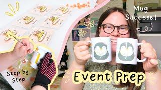 Day in the Life of EVENT PREP | Mug SUCCESS & step by step tutorial | Patreon Wallpapers | Small Biz