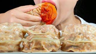 Homemade Kimchi Wang Mandu • Korean King(Giant) Dumplings • Cooking & Mukbang ASMR