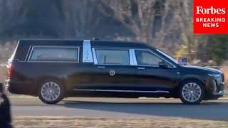 Jimmy Carter’s Funeral Procession Travels Through Plains, GA To Private Funeral Service