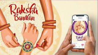 Beautiful Happy Raksha Bandhan Motion Graphics 2024