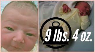 1 DAY OLD newborn (9 lbs 4 oz) NUCB natural birth baby girl