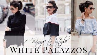 HOW TO STYLE WHITE PALAZZO TROUSERS | Lookbook | JASMINA PURI