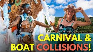 Martinique Carnival, Boat COLLISIONS everywhere, and Sailing! Caribbean Boatlife.