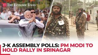 J-K Assembly Polls: PM Modi to hold rally in Srinagar under tight security cover