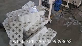 Glue lamination automatic band saw small toilet tissue paper making machine production line