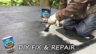 DIY: How to fix, repair, protect and seal a felt roof and flat roof using Everbuild Black Jack