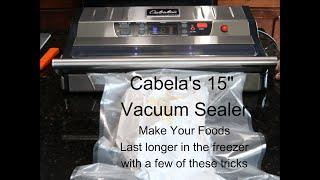 Cabela's 15'' Commercial-Grade Vacuum Sealer - In use review