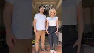 100 years of PARENTS  #shorts