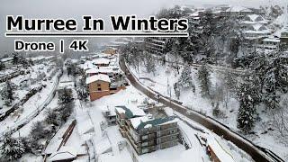 Murree in winters | Murree Snowfall | Drone in Snow Fall 4K | Galiyat kpk | Ahsan Arain