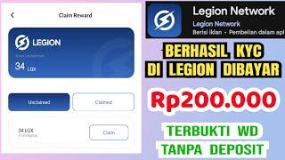 event aplikasi LEGION terbaru || Daftar APK LEGION sukses CUAN KYC langsung WD dapat uang Rp200.000