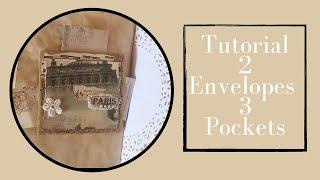 NEW IDEA - Multiple Pocket Idea - 2 Envelopes = 3 Pockets & a Tuck Spot. - TUTORIAL