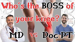 Who is "In Charge" after a knee replacement...your MD or Doc PT?