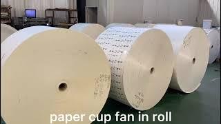 100% Virgin Wood Pulp Disposable Single Or Double PE Coated Paper Cup Fan